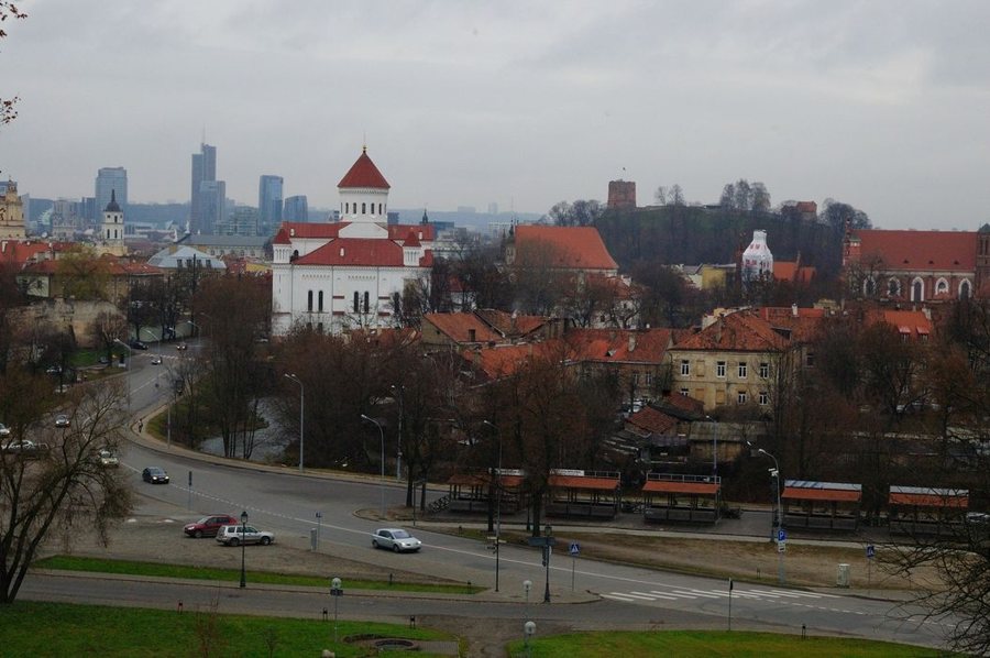 Панорама исторического центра Вильнюса
